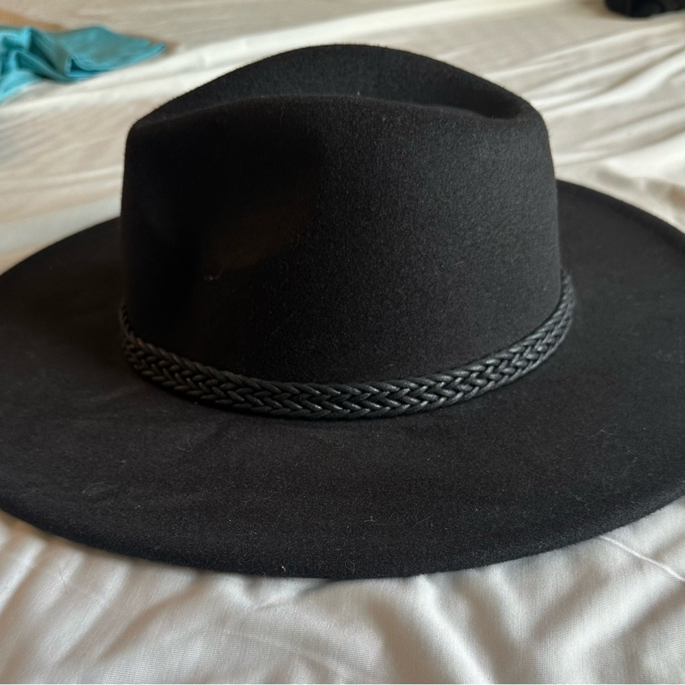 Timeless Black Fedora Hat with Braided Band